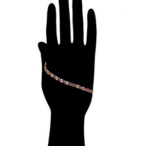 18k Rose Gold Cable Chain Bracelet